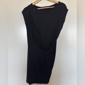 All Saints Black Asymmetrical Dress